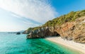 Summer landscape with Mylopotamos beach, Royalty Free Stock Photo