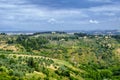 Summer landscape near Volterra, Tuscany Royalty Free Stock Photo