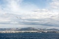 Summer landscape overlooking the city of Split from the Adriatic Royalty Free Stock Photo