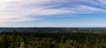 Landscape panorama from top of Ukko-Koli in Koli National Park, Finland Royalty Free Stock Photo