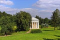 Summer landscape of the Pavlovsk garden, Temple of Friendship