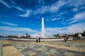 Summer Landscape of Point State Park Fountain in Pittsburgh Royalty Free Stock Photo