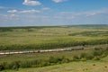 Summer Landscape with Railway Royalty Free Stock Photo