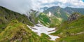 summer landscape of romanian carpathian mountains Royalty Free Stock Photo