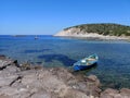 Sardinia cala sapone Beach on Sant& x27;Antioco island Royalty Free Stock Photo