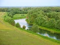 Summer landscape. Small river