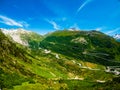 Summer landscape of Switzerland mountain nature Royalty Free Stock Photo