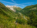 Summer landscape of Switzerland mountain nature Royalty Free Stock Photo