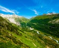Summer landscape of Switzerland mountain nature Royalty Free Stock Photo