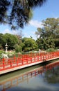 Traditional Japanese garden. Summer landscape Royalty Free Stock Photo