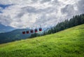 Summer landscape and transportation in Tirol Royalty Free Stock Photo