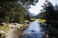 Summer landscape in Vall de Boi in Aiguestortes and Sant Maurici National Park, Spain