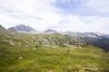 Summer landscape in Vall de Boi in Aiguestortes and Sant Maurici National Park, Spain