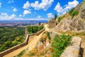 Summer landscape - view of the Klis Fortress and the city of Split Royalty Free Stock Photo