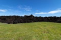 Summer 2018 Lava Flow In A Field At Isaac Hale Beach Park, Pohoiki, Big Island Of Hawaii, USA Royalty Free Stock Photo