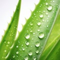 Summer leaves rain drop green water fresh wet background dew freshness plant nature Royalty Free Stock Photo