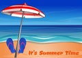 Summer lettering. It`s Summer Time Royalty Free Stock Photo