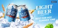 Summer light beer ads