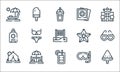 Summer line icons. linear set. quality vector line set such as , cocktail, camping tent, snorkle, umbrella, sun, sea star,