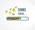 Summer loading concept illustration