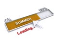 Summer loading on white Royalty Free Stock Photo