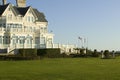 Summer mansion on the Cliff Walk, Cliffside Mansions of Newport Rhode Island Royalty Free Stock Photo