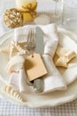 Summer marine style table setting Royalty Free Stock Photo