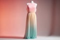 Summer maxi dress on dummy. Generative AI