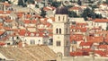 Summer mediterranean cityscape - view of the roofs of the Old Town of Dubrovnik Royalty Free Stock Photo