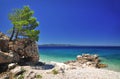 Summer mediterranean sea scene by Podgora, Croatia