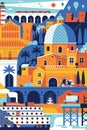 Summer Mediterranean Travel Poster