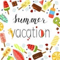 Summer menu banner