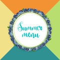 Summer menu design