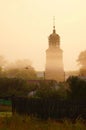 Summer misty morning,Russian backwoods.