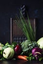 Summer mixed vegetables, healthy eating concept, still life on a Royalty Free Stock Photo