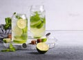 Summer mojito lemonade Royalty Free Stock Photo