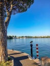 Summer morning in Italy (Peschiera del Garda) Royalty Free Stock Photo