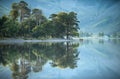 Summer morning reflections at beautiful Buttermere