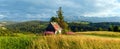 Summer mountain country panorama. Royalty Free Stock Photo