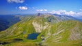 Summer mountain crest landscape from the top Royalty Free Stock Photo