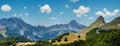 Summer mountain Durmitor National Park, Montenegro. Durmitor panoramic road, Sedlo pass Royalty Free Stock Photo