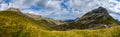 Summer mountain Durmitor panoramic road, Sedlo pass, Montenegro Royalty Free Stock Photo