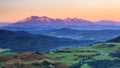 Summer mountain landscape in Slovakia