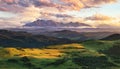 Summer mountain landscape in Slovakia Royalty Free Stock Photo