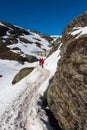 Trolltunga trail Royalty Free Stock Photo