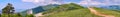 Summer mountain panorama Royalty Free Stock Photo