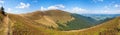 Summer mountain panorama (Ukraine, Carpathian) Royalty Free Stock Photo