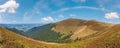 Summer mountain panorama (Ukraine, Carpathian Mountains) Royalty Free Stock Photo