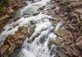 Summer mountain river waterfalls Royalty Free Stock Photo