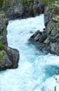 Summer mountain river waterfalls (Norge) Royalty Free Stock Photo